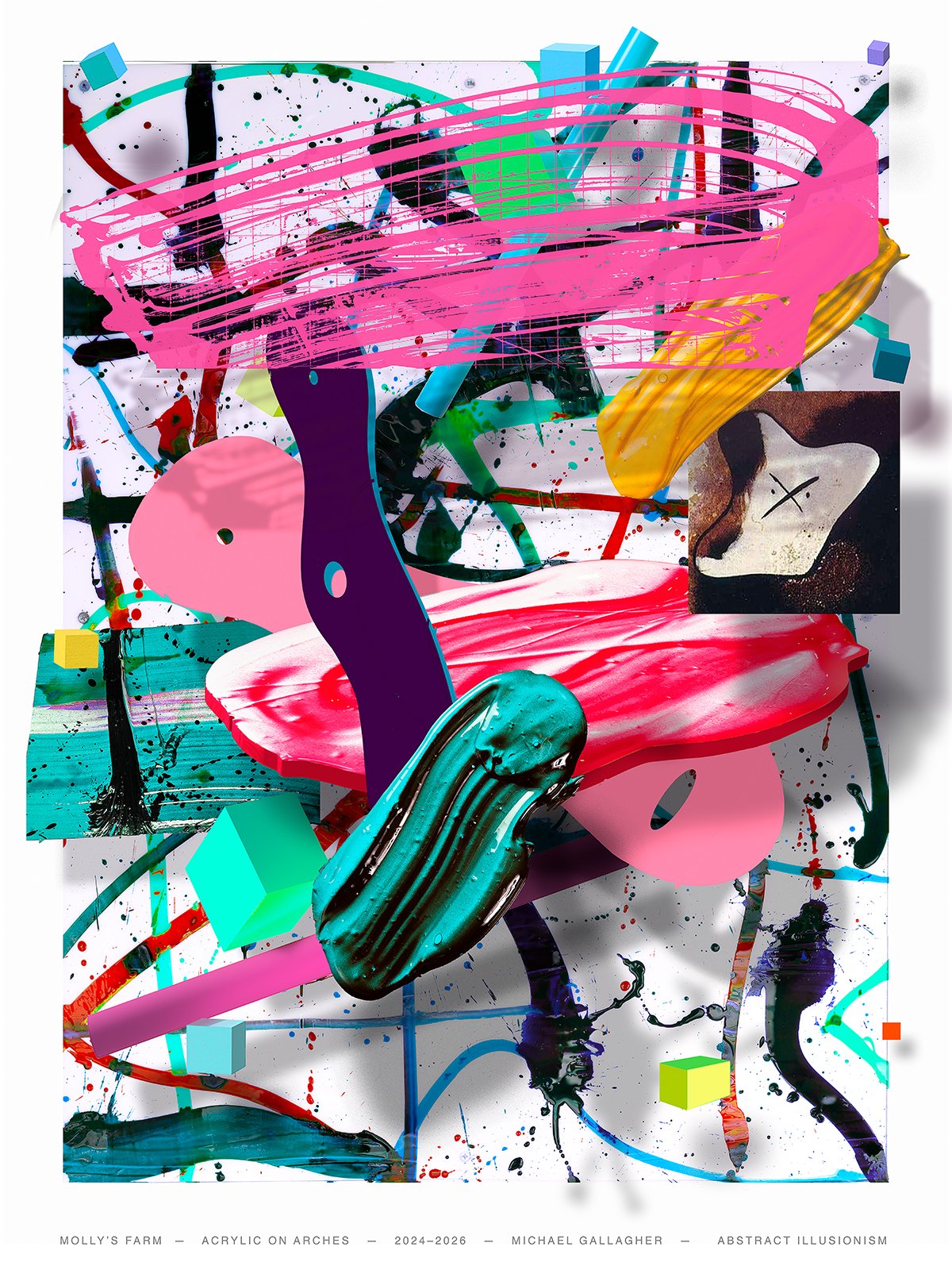 Molly's Farm | Abstract Illusionism Fine Art Print